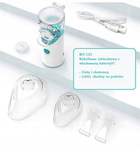 Nebulizator siateczkowy inhalator przenośny cichy dla dorosłych dzieci LCP na Arena.pl