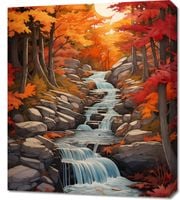 Obraz 60x70cm Jesienne Wodospady