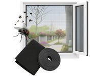 Moskitiera siatka na okno mocna okienna muchy owady 150x180 + rzep czarny