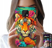 ETUI DO MOTOROLA MOTO E7 PLUS - ZWIERZĘCE WZORY TYGRYS TYGRYSEK CASE