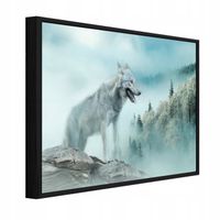 Obraz W Ramie Na Płótnie Do Sypialni Salonu Wilk 60x40