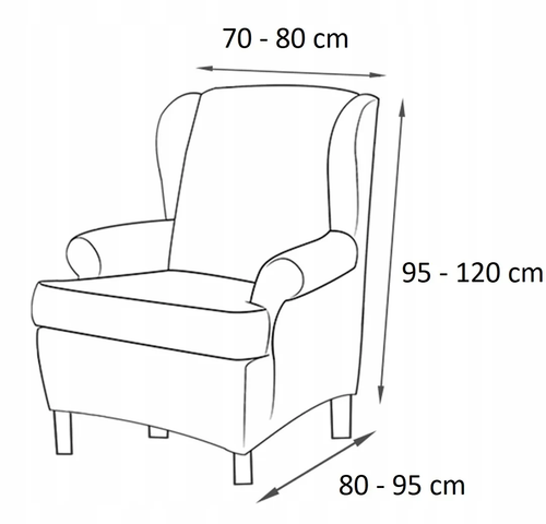 ELASTYCZNY POKROWIEC NA FOTEL USZAK 80/90/120 na Arena.pl