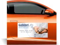 Magnes na samochód reklama magnetyczna 60x30cm WETERYNARZ różne wzory