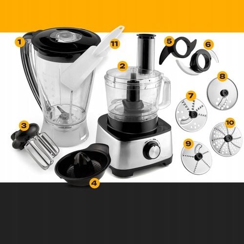 Robot Kuchenny Wielofunkcyjny Malakser Mikser Blender Wyciskarka 1200W na Arena.pl