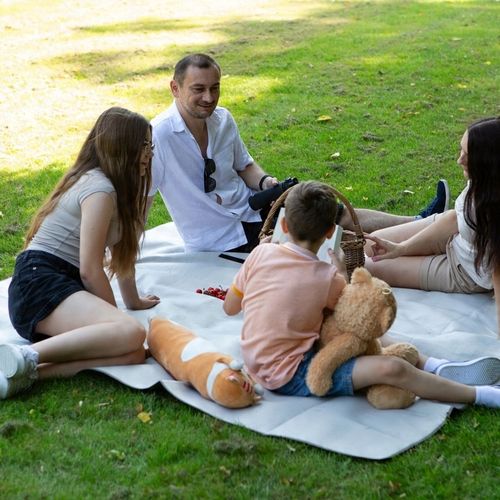 Koc piknikowy plażowy kemping biwak mata izolacja ALU Meteor L 190 x 150 cm na Arena.pl