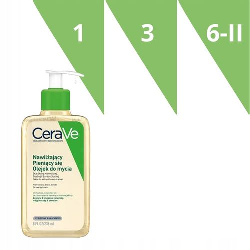 CeraVe Olejek Nawilżający Pieniący Się Do Mycia Twarzy Ciała 236ml + GRATIS na Arena.pl
