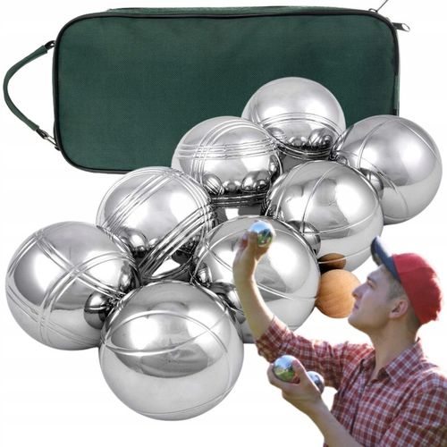 Kule Bule Boule Gra do gry w Bocce Bocze 8 szt Kul z etui z grawerem solid na Arena.pl