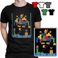 KOSZULKA T-SHIRT MĘSKI WYBÓR - WZORY Z GIER MARIO BROS PREZENT - XS