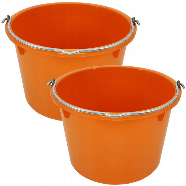 WIADRO WIADERKO BUDOWLANE 20L 40KG MOCNE 2szt. zdjęcie 1