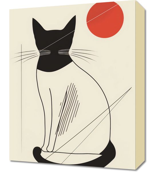 Obraz 40x50cm Czerwony Krąg zdjęcie 1