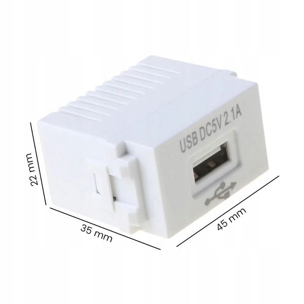 Mini Zasilacz Przejściówka Adapter USB - 230V Kostka zdjęcie 2