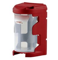 Plastikowy pojemnik na śrubki wkręty czerwony wyjmowany fr1