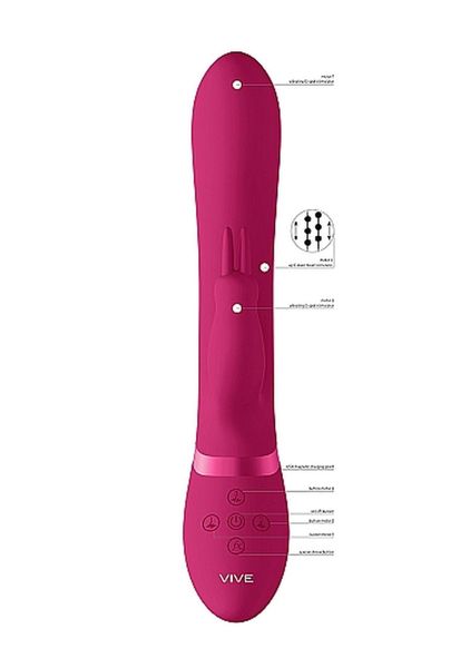 Amoris - Stimulating Beads Rabbit - Pink zdjęcie 3
