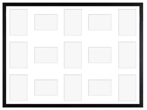 Ramka na 15 zdjęć Hekla 60x80x15 MDF galeria czarny 1szt. na Arena.pl
