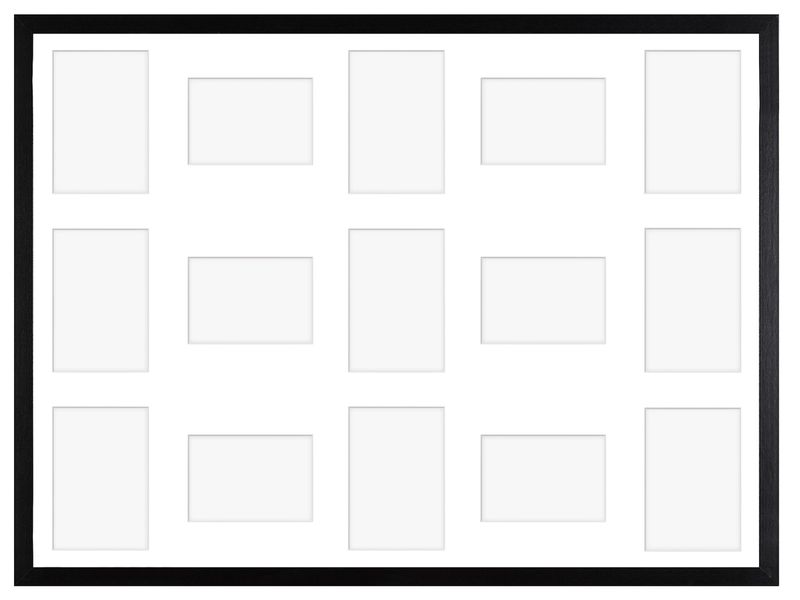 Ramka na 15 zdjęć Hekla 60x80x15 MDF galeria czarny 1szt. zdjęcie 2