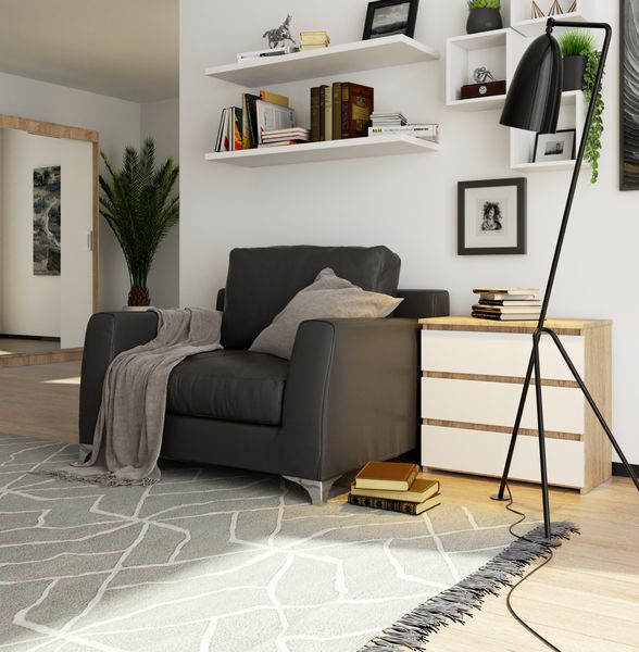 SZAFKA NOCNA CL3 60 cm SONOMA / BIAŁA zdjęcie 5