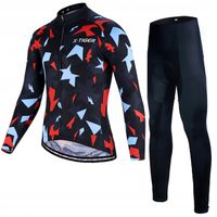 Strój Rowerowy Komplet Kolarski Bluza Getry Legginsy Spodnie Ocieplany 6XL