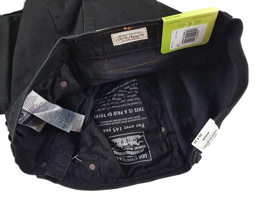 Levi's Skinny Taper 845580116 czarne jeansy męskie Levisy oryg. - W34/L34 na Arena.pl