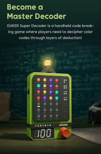 GiiKER Super Dekoder, Elektroniczna Gra Pękania Kodów, 600 Poziomów Solo & na Arena.pl