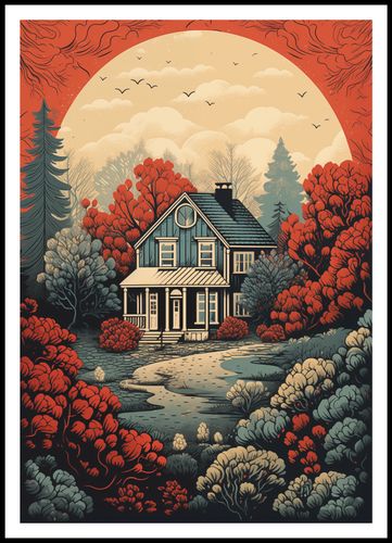 Plakat 70x100cm Idylla Rustykalna na Arena.pl