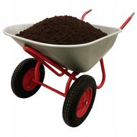 TACZKA OGRODOWA OCYNKOWANA DWUKOŁOWA SOLIDNA WÓZEK OGRODOWY 140/170 L