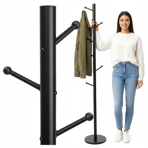 WIESZAK STOJĄCY NA UBRANIA KURTKI STOJAK PODŁOGOWY LOFTOWY DO na Arena.pl