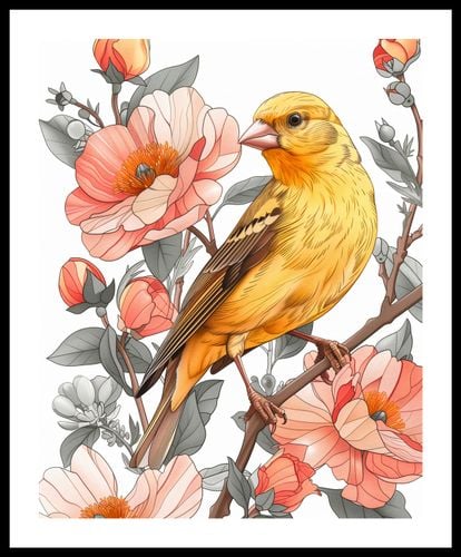 Plakat 40x50cm Wiosenny Śpiewaczek na Arena.pl