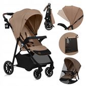 Wózek spacerowy lekki składany do 22kg Lionelo LO-EMMA ONE BEIGE SAND