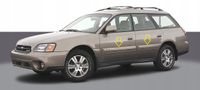 Subaru Outback 2000-2004 - Listwy chrom boczne drzwi chromowane ochronne