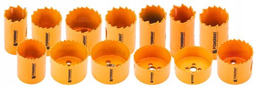 Otwornice do metalu drewna bimetal otwornica ZESTAW otwornic 17 elementów na Arena.pl