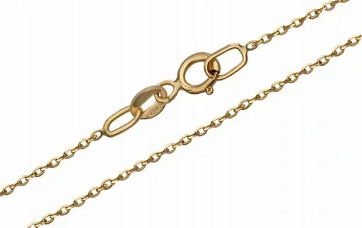 ZŁOTY ŁAŃCUSZEK DIAMENTOWANY ROLO 585 50 CM GRAWER zdjęcie 7