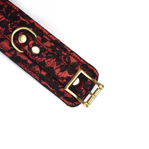 kajdanki victorian garden lace and velvet wrist cuffs liebe seele na Arena.pl