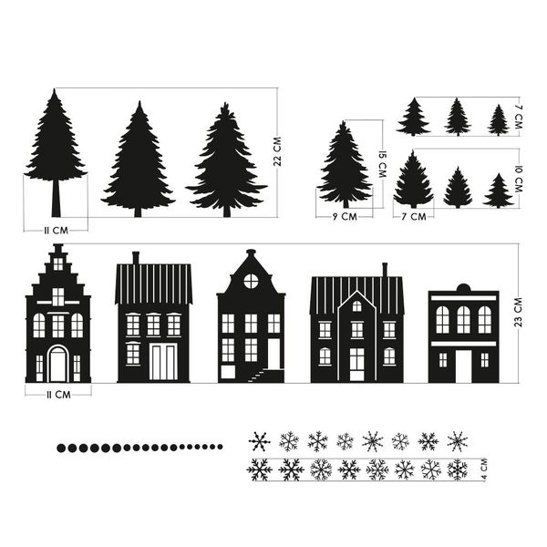 Naklejki Zimowe Domki SW039 zdjęcie 3