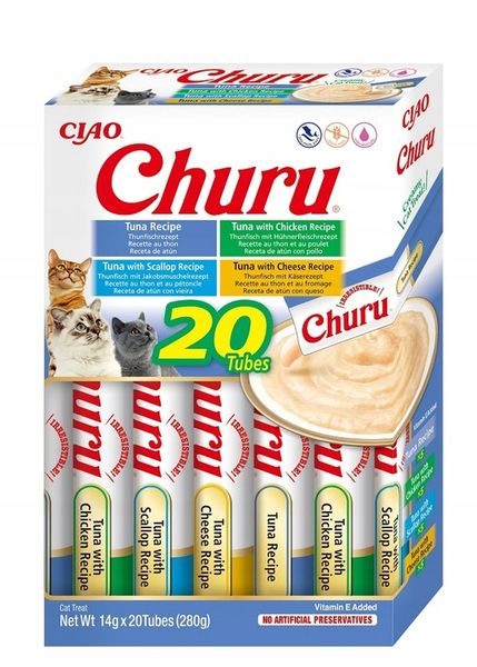 INABA CAT CHURU VARIETIES TUNA 20x14g (280g) zdjęcie 1