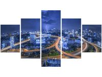 75CM 120 OBRAZ 5 ELEM BANGKOK ŚCIENNY DRUK