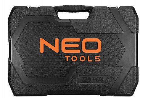 Klucze nasadowe 1/2", 3/8", 1/4", zestaw 220 elementów Neo Tools 10-220 na Arena.pl