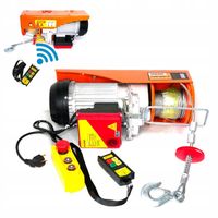 Wciągarka elektryczna linowa 230V YAZAGI 500/990 kg uciąg 0.9T pilot zdalny