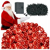 Lampki Czerwony choinkowe LED 500 CZERWONE