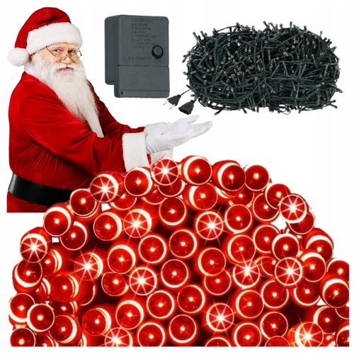 Lampki Czerwony choinkowe LED 500 CZERWONE na Arena.pl