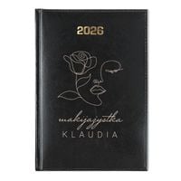 Kalendarz dzienny 2026 z NADRUKIEM dla makijażystki stylistki terminarz