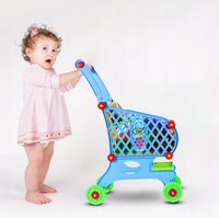 WÓZEK KOSZYK ZAKUPOWY MARKETOWY NA ZAKUPY Z PRODUKTAMI DLA DZIECI