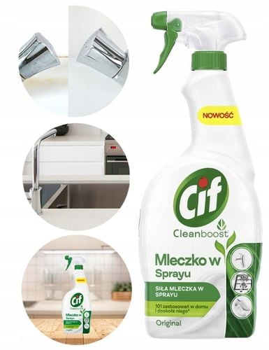 cif cleanboost mleczko w sprayu do czyszczenia 750ml na Arena.pl