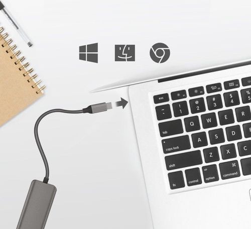 Hub Adapter USB-C 4x USB-A 3.2 PC Laptop MacBook na Arena.pl