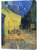 Obraz 70x100cm Café Terrace at Night, Van Gogh Vintage do Salonu