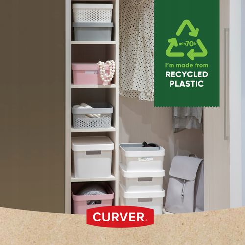 Curver Pojemnik Pudełko Z Pokrywką 45 L Szary na Arena.pl