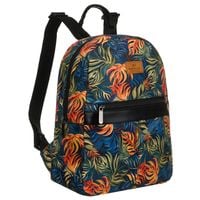 wzorzysty, miejski plecak damski zawieszony na regulowanych szelkach