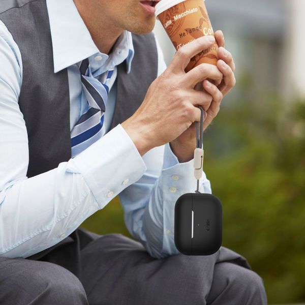 TECH-PROTECT SILICONE APPLE AIRPODS PRO 1 / 2 CAFFE LATTE zdjęcie 6