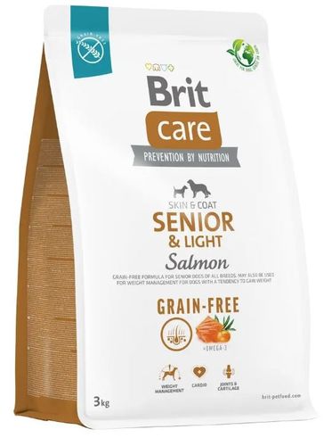 BRIT CARE Dog Grain-free Senior & Light Salmon 3kg na Arena.pl