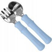 Sztucce Dla Dzieci Metalowe Mombella Niebieskie