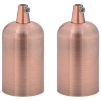 Oprawki do żarówek 2 szt. Czerwony brąz E27